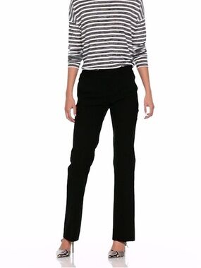 Banana Republic Logan Trouser-Fit Lightweight Wool Pant in Black sz 6 Classic